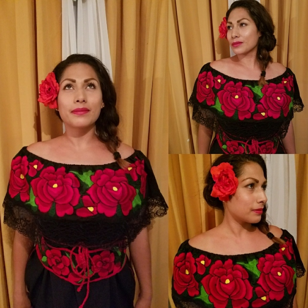 SOLD* Mexican Embroidered Dress_Belt CRAZY SALE! - Picture 2 of 8